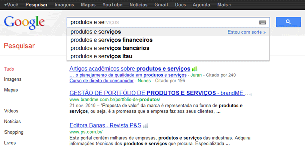 Exemplo Buscador Google